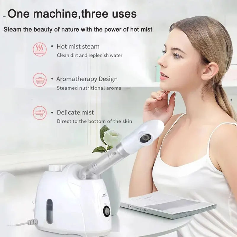 Facial Steamer Home Spa Skin Care Whitening Warm Mist Humidifier for Face Deep Cleaning Sprayer Beauty Skin Care Device