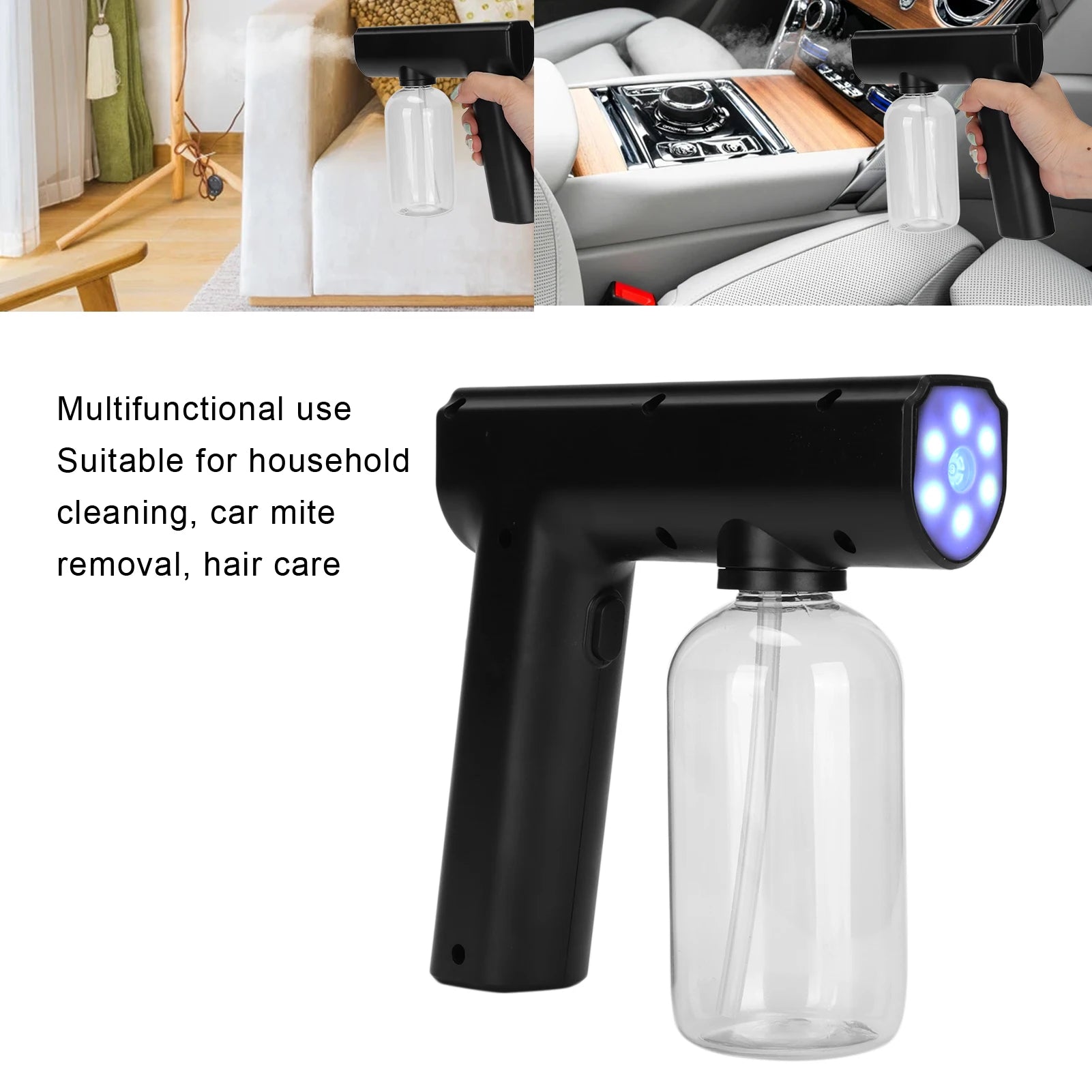 300ML Nano Blue Light Sprayer Barber Wireless Aftershave Steam Electric Spray Disinfection Gun For Garden Atomizer Tools