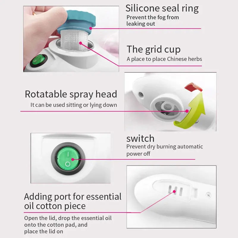 Facial Steamer Home Spa Skin Care Whitening Warm Mist Humidifier for Face Deep Cleaning Sprayer Beauty Skin Care Device