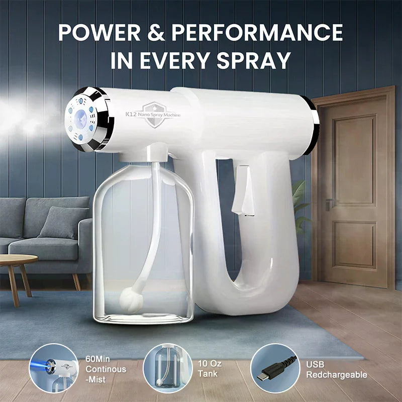 The Original Disinfectant Fogger Machine - Professional Sanitizer Sprayer - ULV Atomizer & Nano Steam Gun